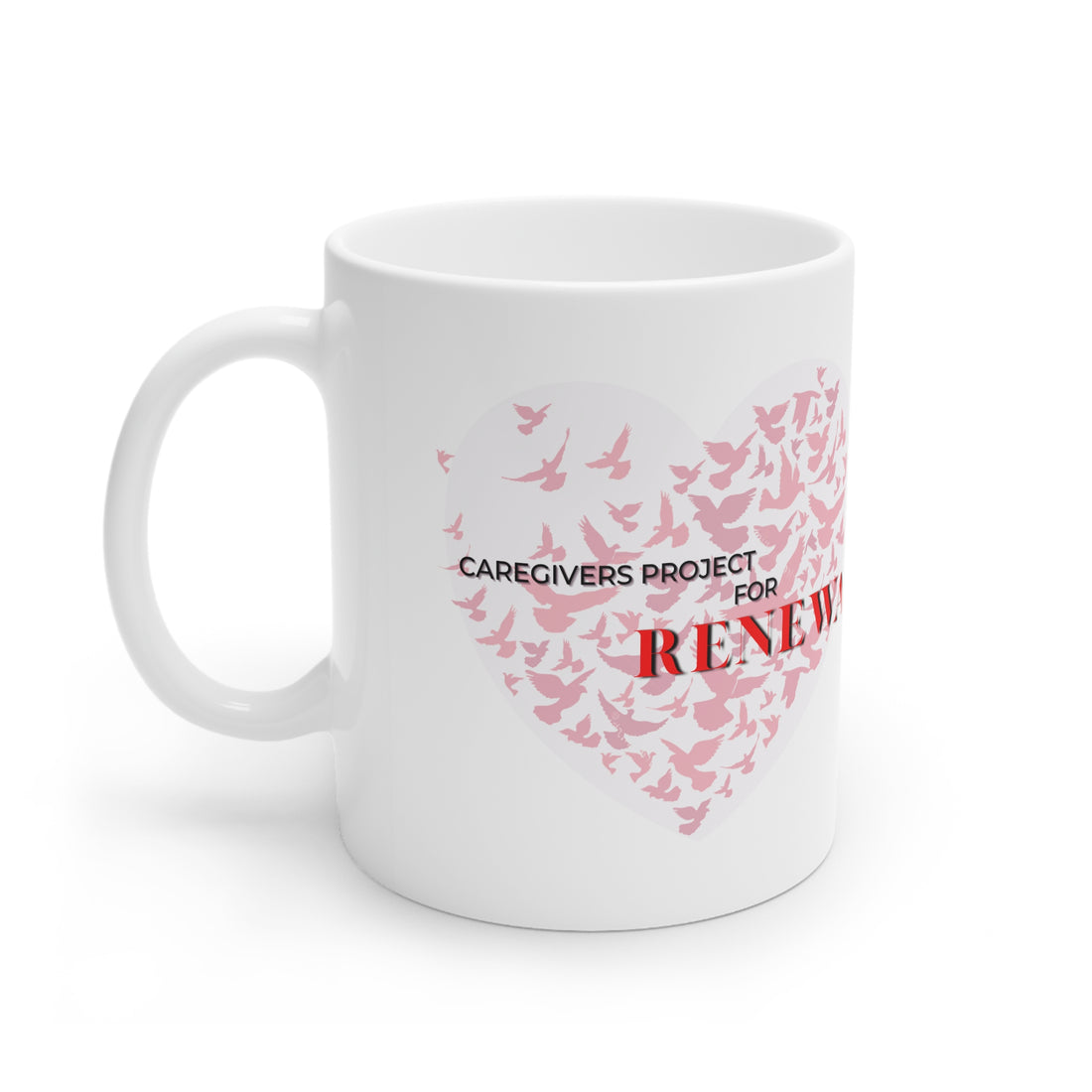 Caregivers Project White Ceramic Mug, 11oz and 15oz